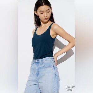 Uniqlo Tank Bra Top Navy Blue Size XS